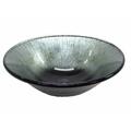 Eden Bath Silver Streams Black Glass Vessel Sink EB_GS36